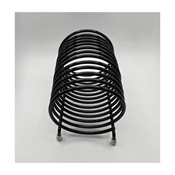 Vintage 1950's Desktop Black Circle Letter Holder Rack - Picture 5 of 6